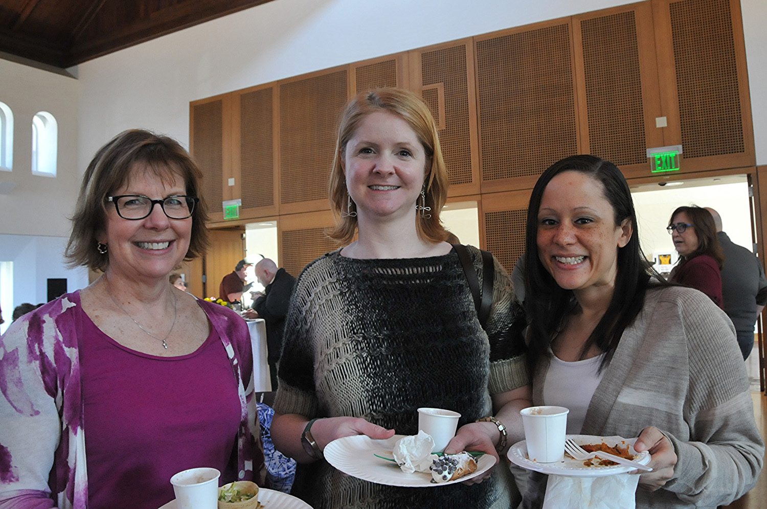 Maureen Zimmer, academic affairs coordinator, Megan Flagg, executive assistant to the provost and vice president for academic affairs, and Lisa Sacks, assistant director for curricular initiatives.