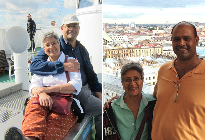 In 2015, Manju Hingorani and her husband of 19 years, Anish Konkar, met up in Helsinki after Hingorani attended a conference in Oslo held in honor of this year’s Nobel laureate Tomas Lindahl. They then traveled to St. Petersburg, Russia, and Tallinn, Estonia.