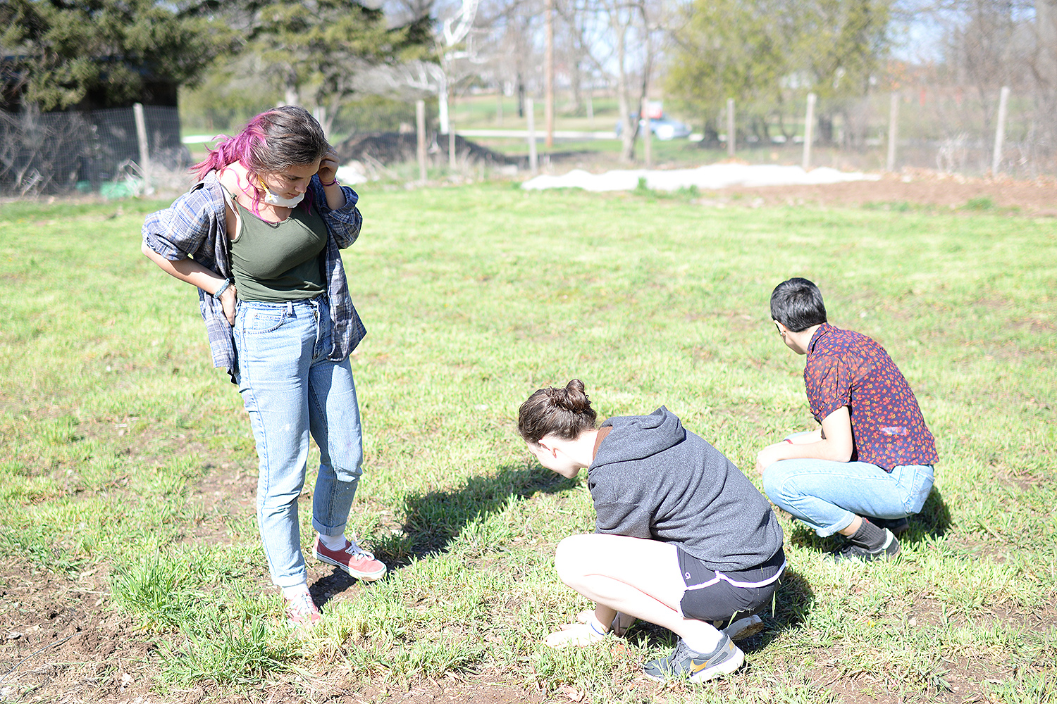 Admitted students had the opportunity to tour the Long Lane Organic Farm and dig for scallions. 