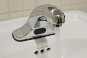 Water usage at Wesleyan has declined by more than 50 percent since 2011 due to installation of low-flow fixtures.