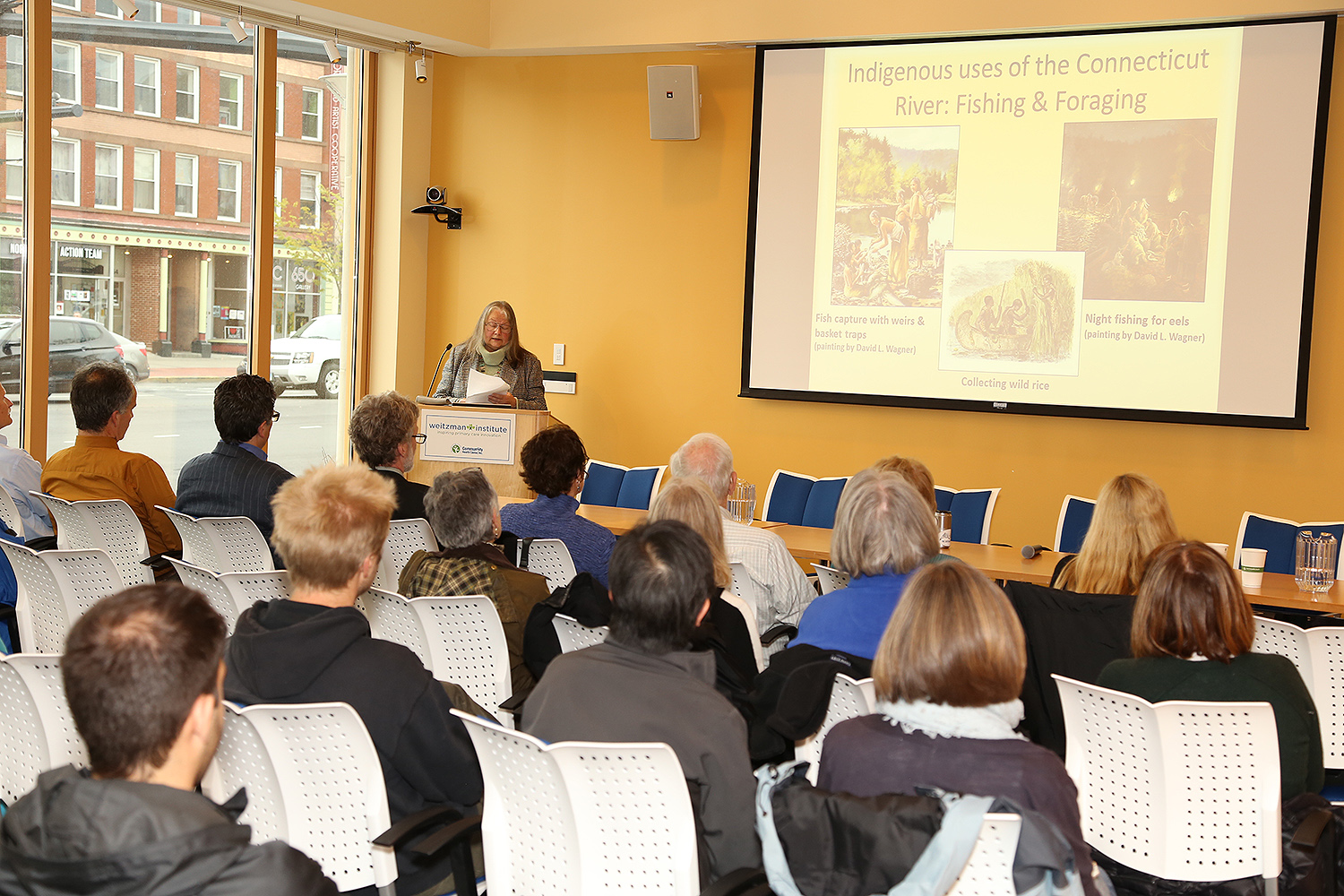 On April 26, the College of the Environment hosted a discussion on “Middletown/Mattabesset and the Connecticut River: Past, Present and Future” in the Community Health Center in Middletown. Several Wesleyan staff and faculty attended, along with members of the Middletown community. 