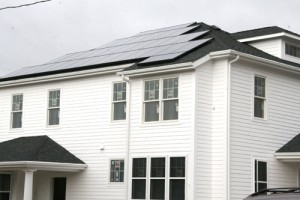 Solar panels were installed on a student residence on Fountain Avenue in October 2008