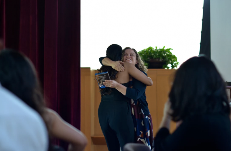 Several students were honored for helping promote diversity and inclusion during the Edgar Beckham Social Justice Awards ceremony April 23 in Beckham Hall. 