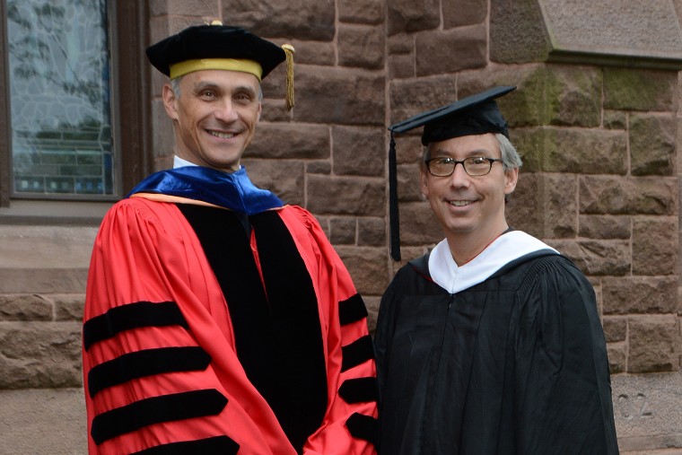 From left to right: Michael Roth and John Usdan (Photo by John Van Vlack)