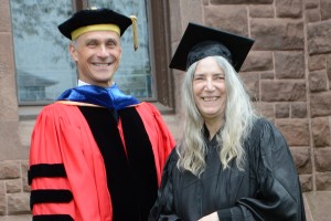 Michael Roth and Patti Smith.