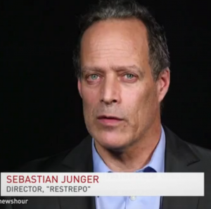 Journalist Sebastian Junger ’84 spoke on PBS NewsHour on 'American Heroes.'