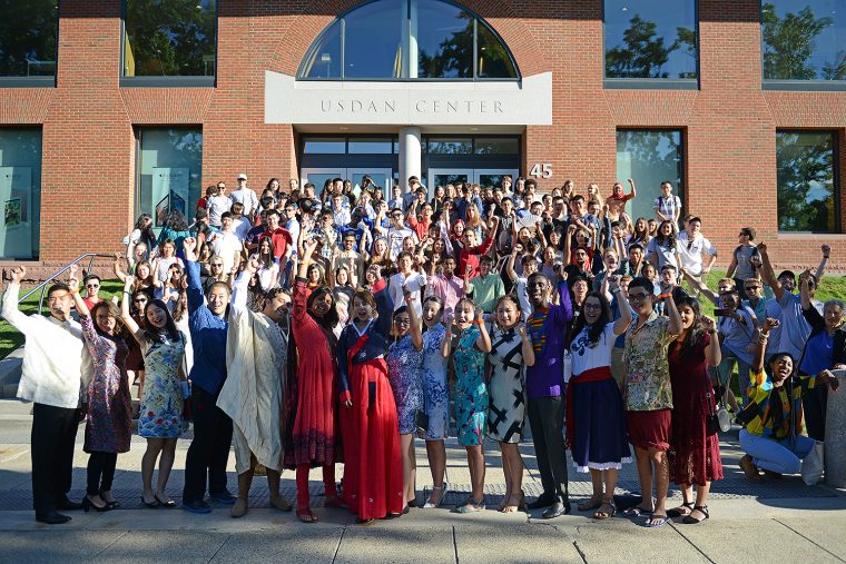 International students at Wesleyan, Aug. 30, 2016.