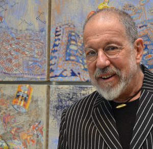 Professor of Art David Schorr offered a WESeminar preview to the opening of his newest exhibition, "Flying Carpets," now in Wesleyan's Zilkha Gallery.