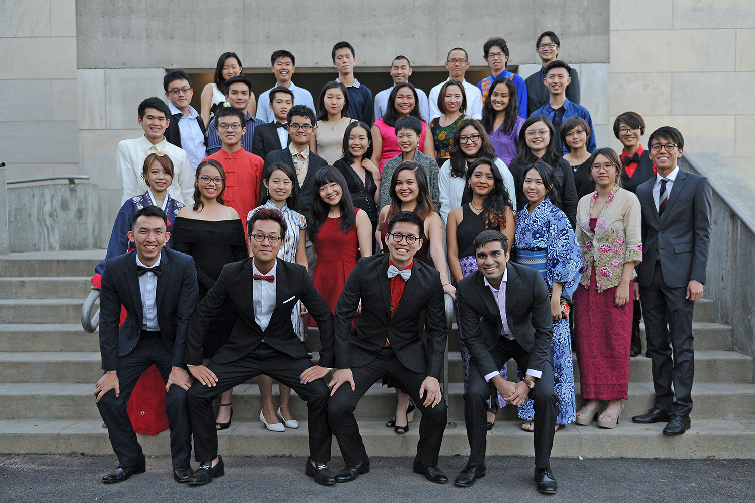Wesleyann's Freeman Asian Scholars gathered for a group photo on Oct. 7. 