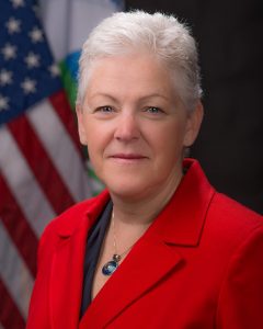 Gina McCarthy, the former U.S. Environmental Protection Agency head, was the keynote speaker at #BeTheChange, Connecticut's annual Campus Sustainability Conference held at Wesleyan on March 31.