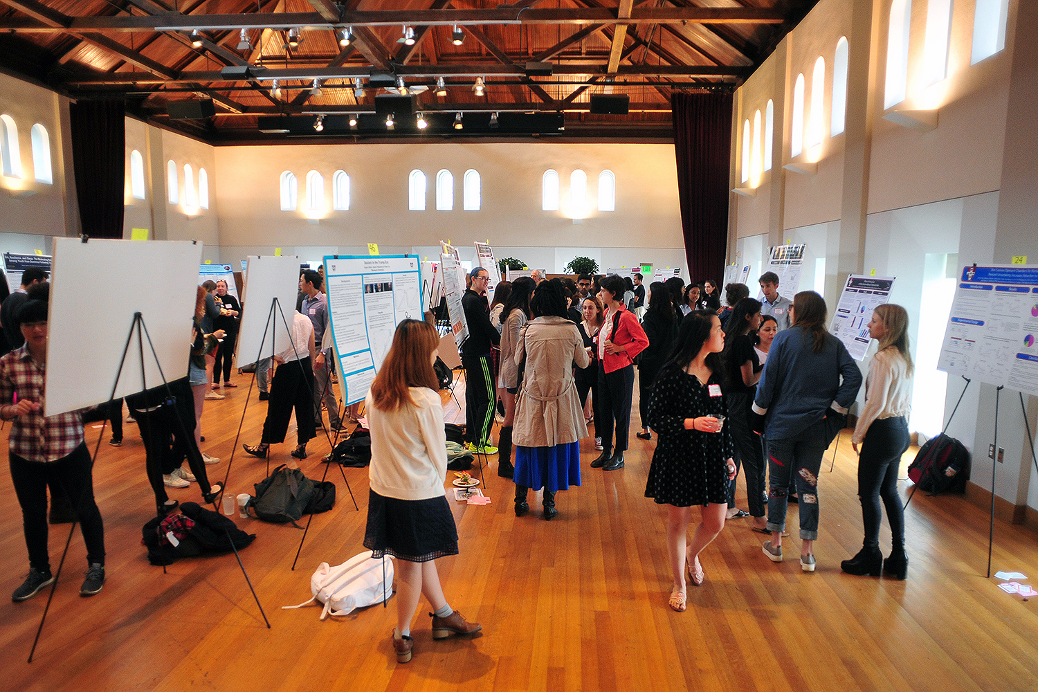 The Psychology Department hosted a research poster presentation April 27 in Beckham Hall. More than 102 students presented 46 posters.