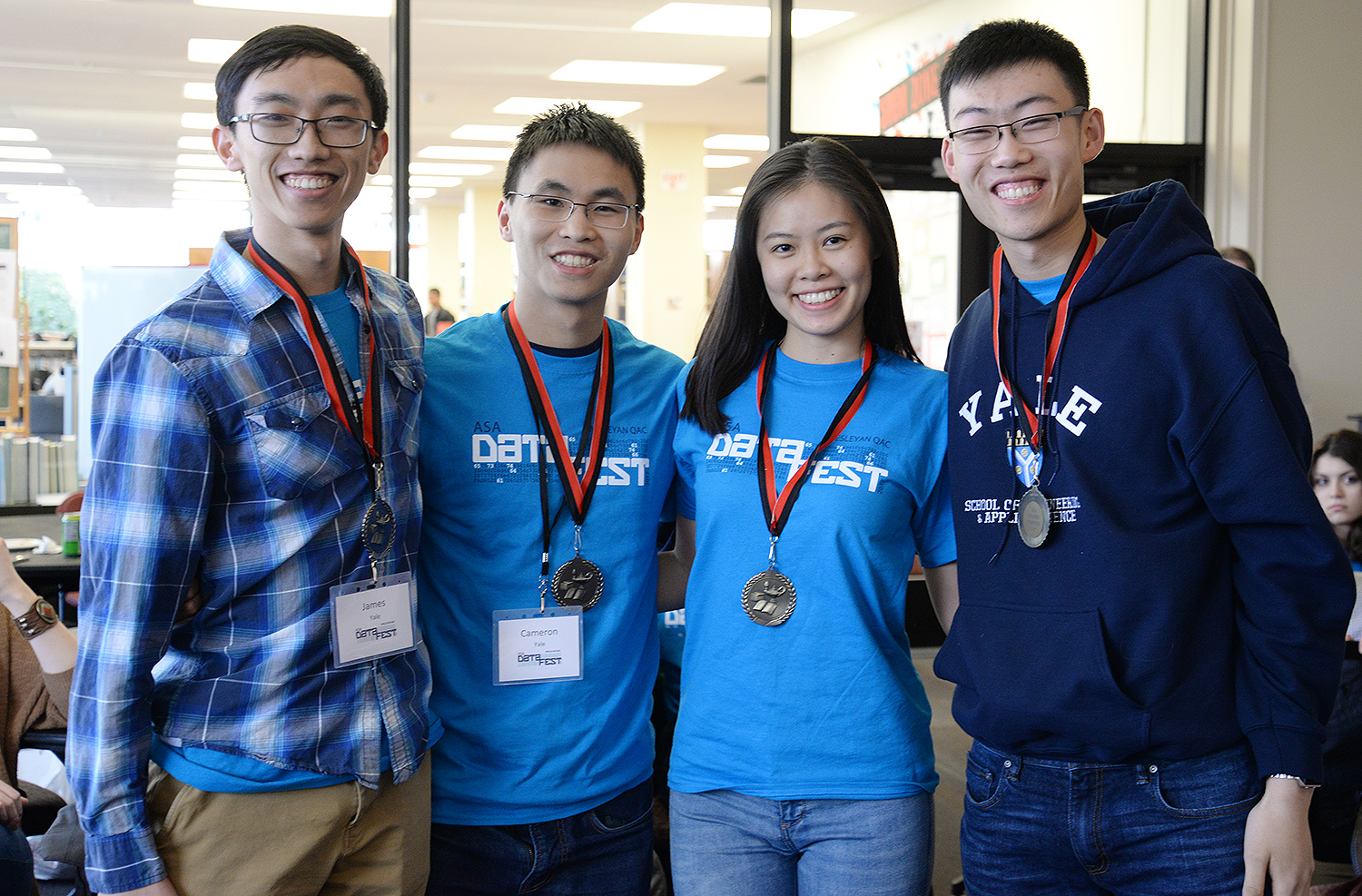 Anscombe’s Quartet, a team from Yale, won Best in Show. Students included Valerie Chen, James Diao, Alan Liu and Cameron Yick.