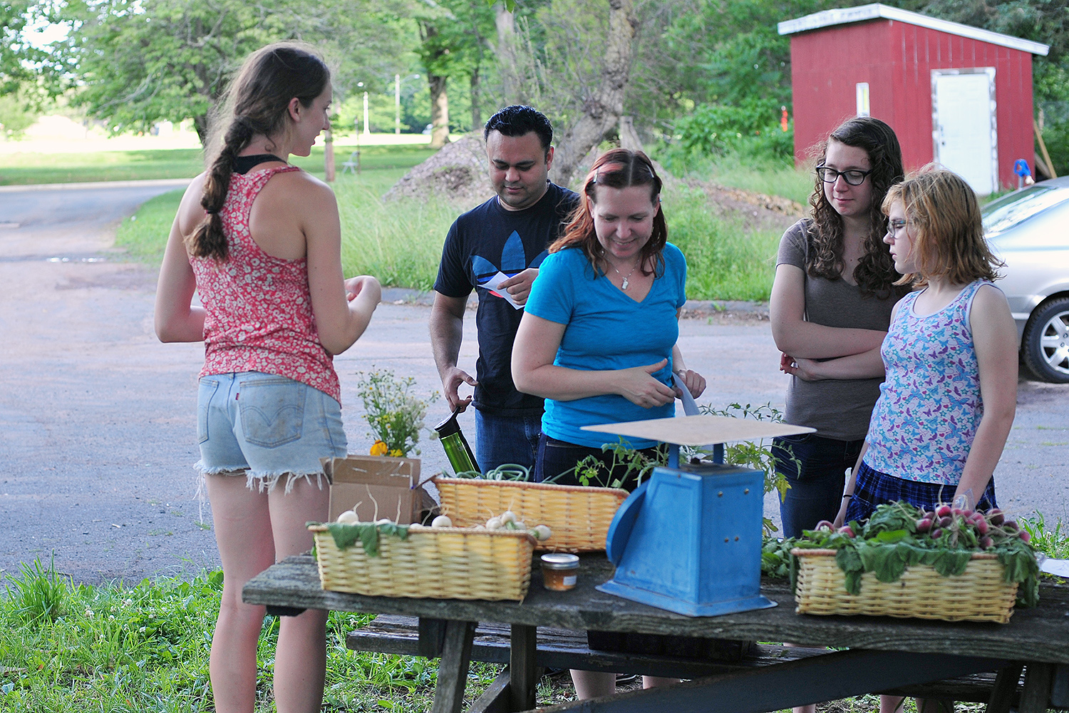 Students tending Wesleyan's Long Lane Farm are now selling their produce at a weekly farmers' market.