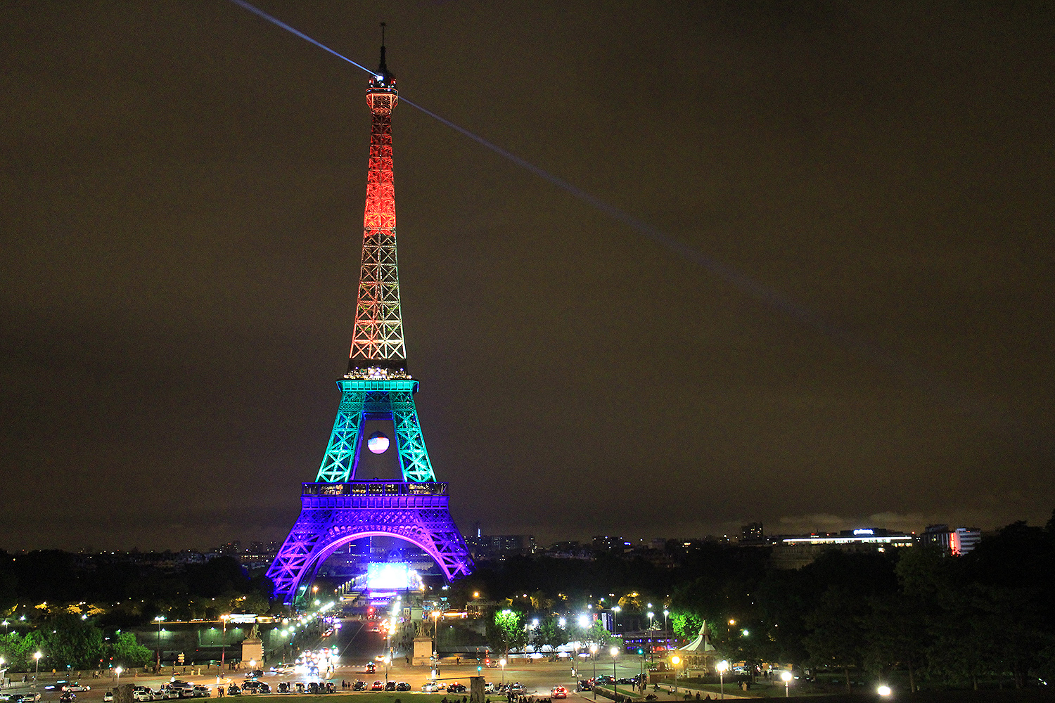 “Love is Love” by Julie Schwartz, ‘19 / Paris, France “I took this picture after the terrorist attacks in Orlando. The Eiffel Tower was lit up with the colors of the Rainbow flag in solidarity with the victims. From where I was standing, the view was breathtaking, and all I could see was how beautiful the tower looked with these colors. Some people around me were singing and lighting candles: they made me feel very hopeful for a better future. When terrible events like the one of Orlando happen, I remember this feeling I had when looking at the tower and I find hope again.”