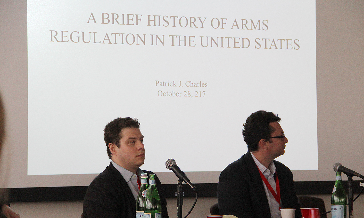 Patrick Charles, senior historian for U.S. Special Operations Command located at MacDill Air Force Base, Florida, and the author of a forthcoming book, Armed in America: A History of Gun Rights from Colonial Militias to Concealed Carry, examined the history of arms regulations laws.