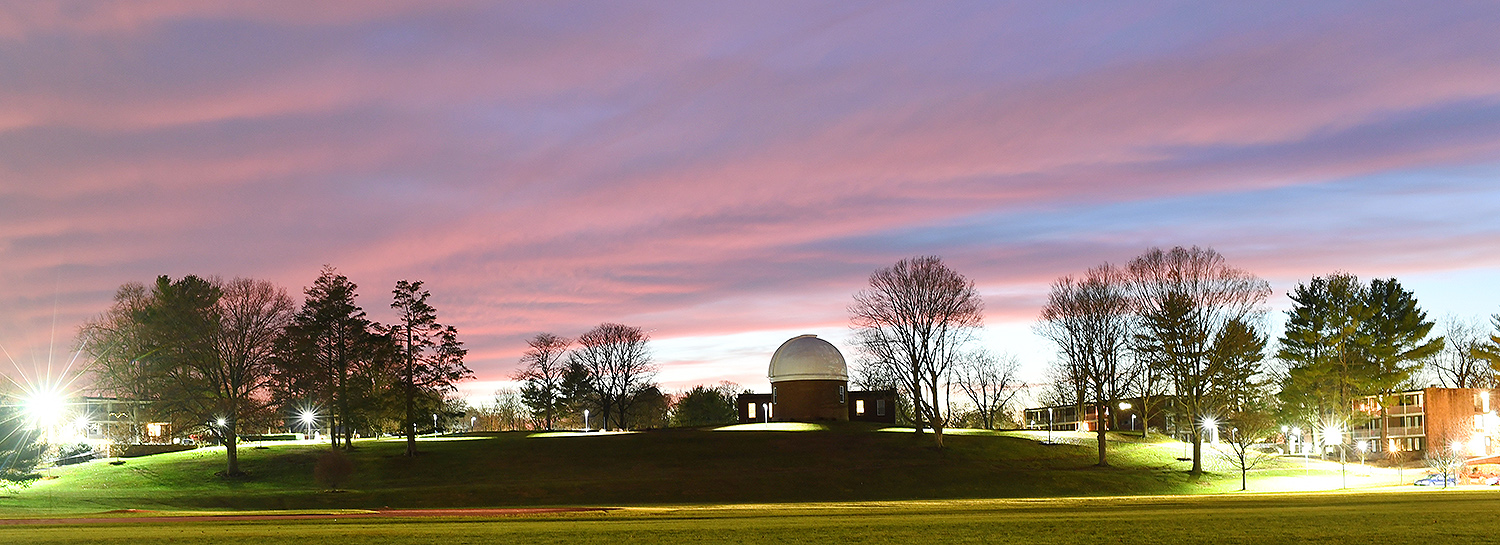 Foss Hill and the Van Vleck Observatory.