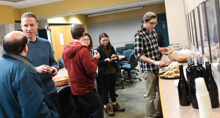 On Feb. 8, several faculty, students and staff from Academic Affairs gathered in Exley Science Center to celebrate the arrival of the instrument and the opening of the newly-renovated lab that it is housed in. The lab is in the basement connector between Exley and Hall-Atwater.
