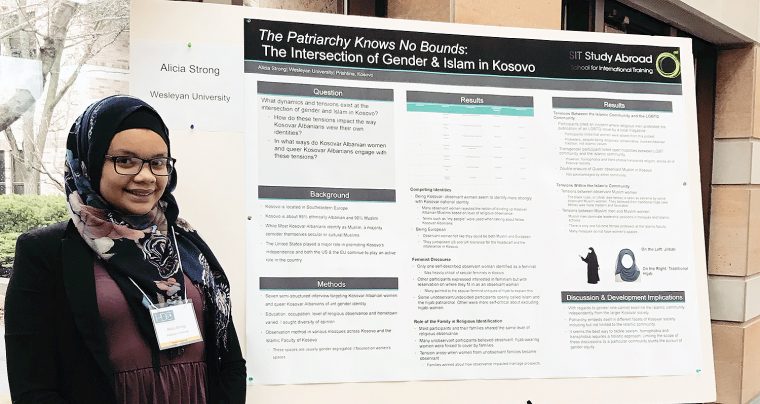 Alicia Strong '18 presented research at the prestigious Human Development Conference at the University of Notre Dame, held February 23-24.