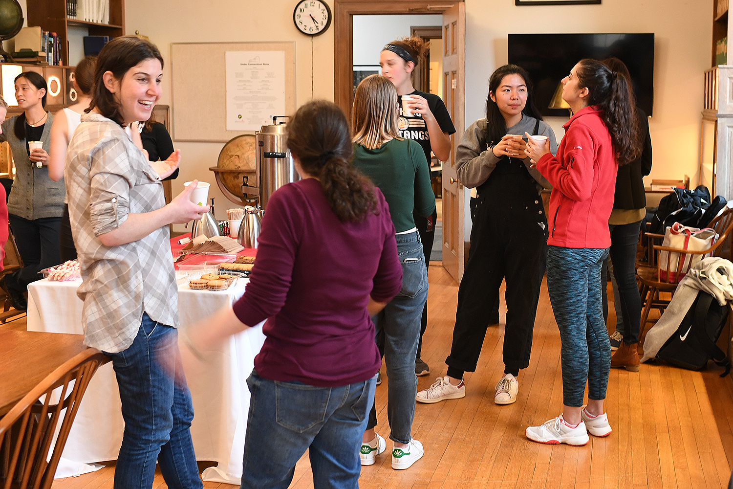 On Feb. 15, the Wesleyan Women in Science group hosted Student-Faculty Tea for WesWIS students and female science faculty. The event took place inside the Van Vleck Observatory's library. 