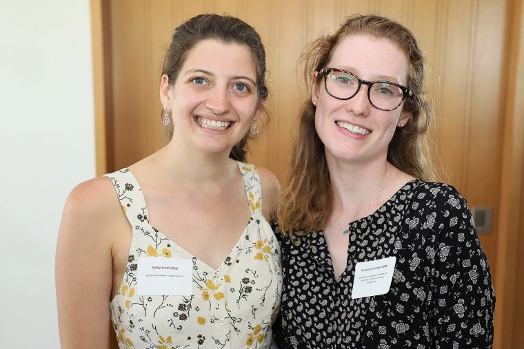 Molly Schiff ’18 won the White Fellowship Prize in Government; Christina Sickinger ’18 won the Scott Prize in German Studies, White Prize, and Plukas Teaching Apprentice Award