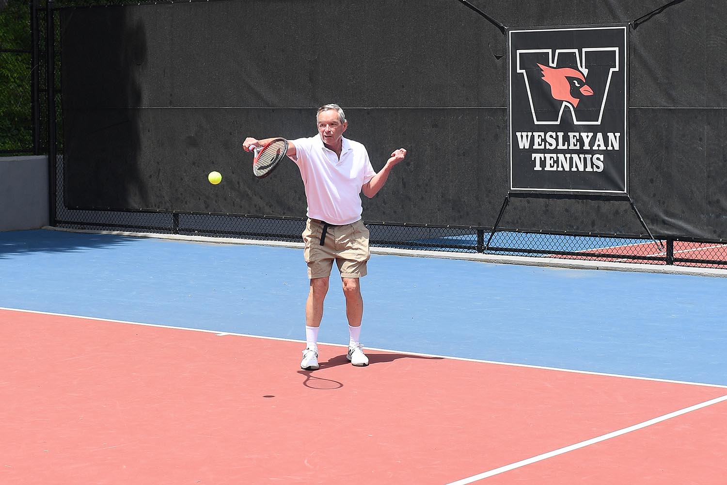 As a result of the extensive renovation, 16 new, state-of-the-art courts were created. In addition to the renovated courts, the improvements also included team benches, new windscreens, enhanced bleachers, new fencing, and cameras with the ability to live stream matches.