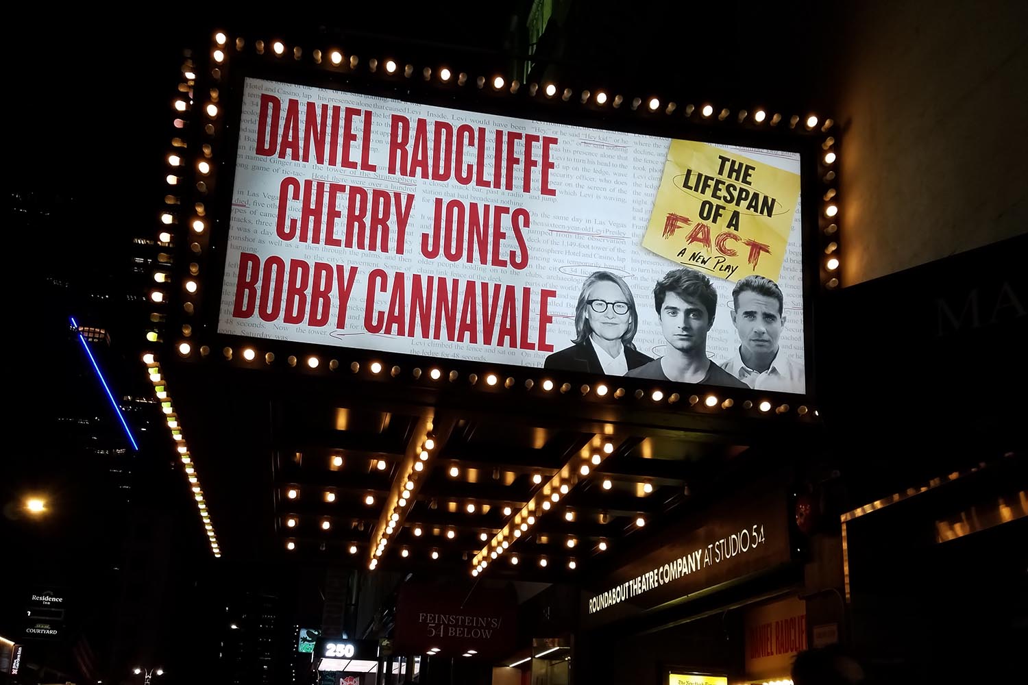  In Lifespan, actor Daniel Radcliffe is back on Broadway with Tony Award-winner Cherry Jones and Emmy Award-winner Bobby Cannavale as they take on the high-stakes world of publishing. 