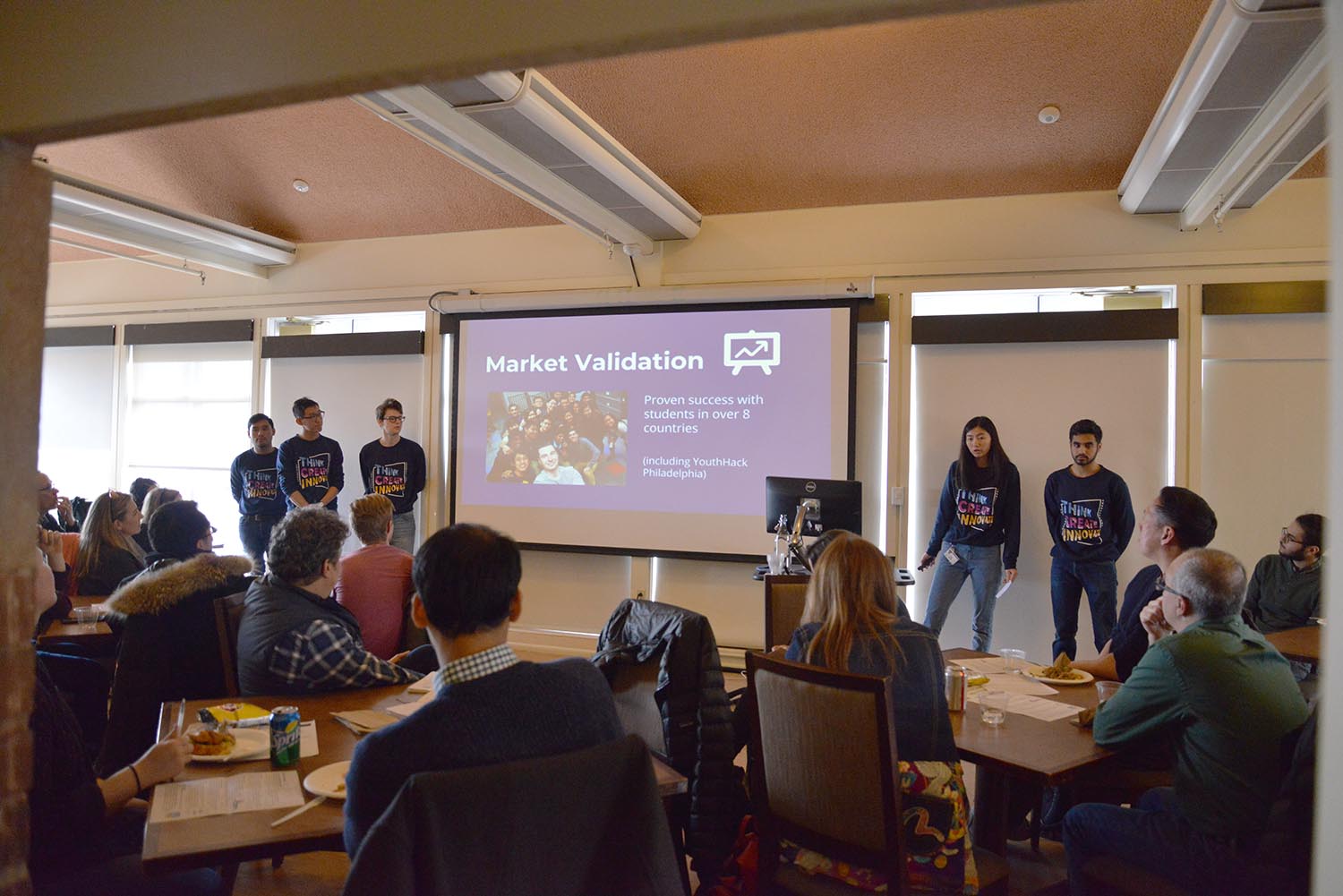 Philippe Bungabong ’22, Chunyue Ma ’22, Nick Franczak ’22, Natasha Wong ’22, and Roshaan Siddiqui ’22