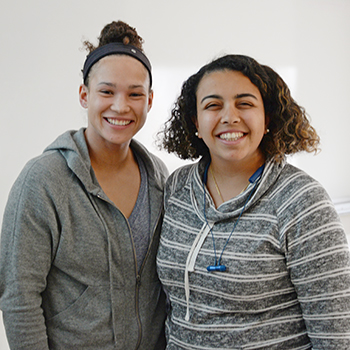 Mackenzie Mitchell '20 and Edelina (Lina) Marzouk '19 