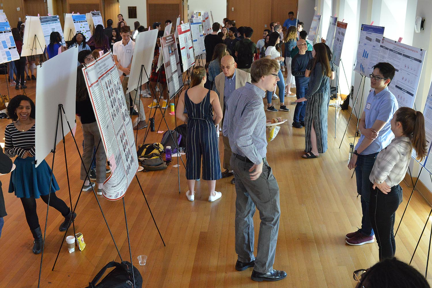 More than 120 students presented 65 posters during the Department of Psychology's Research Poster Presentation April 25 in Beckham Hall. 