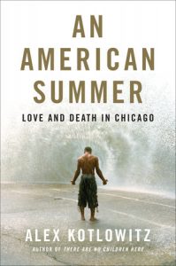 the cover for An American Summer: A boy stands with his back to us with his shirt off.