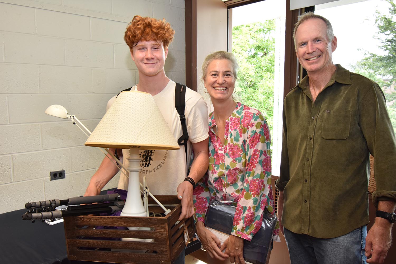 Liam Murray, of East Hampton, NY (roommate of Harrison) His parents, Kate Zahorsky and Stephen Murray, came to help him move in. 