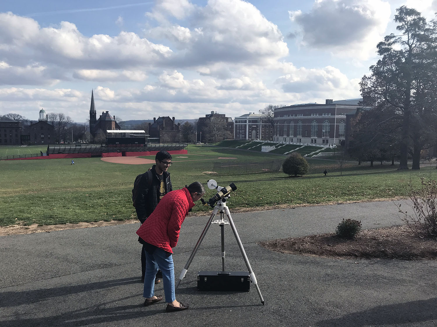 Using solar telescope