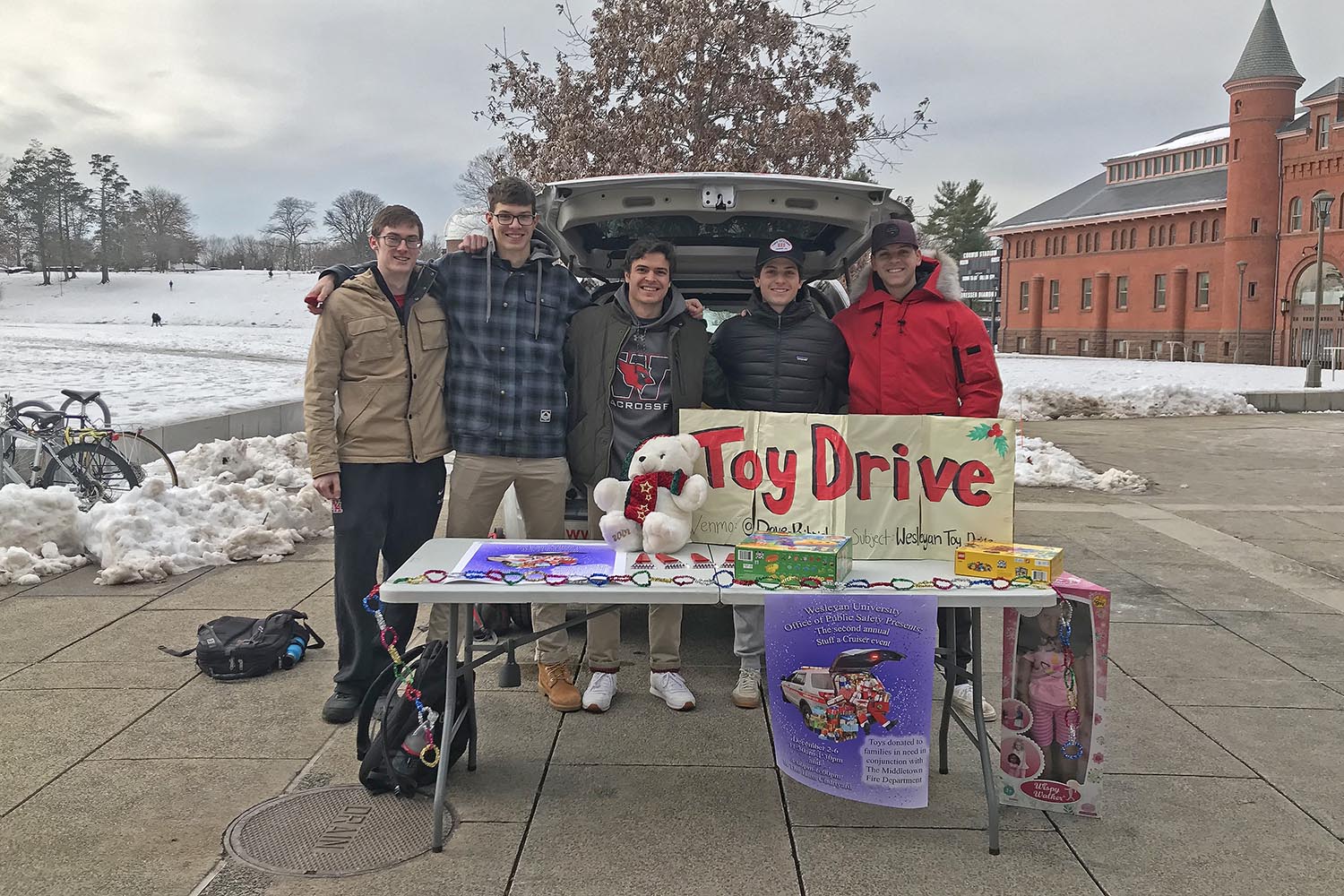 The University partnered with the Middletown Fire Department by collecting donations to benefit local children in need during the holidays and throughout the year.