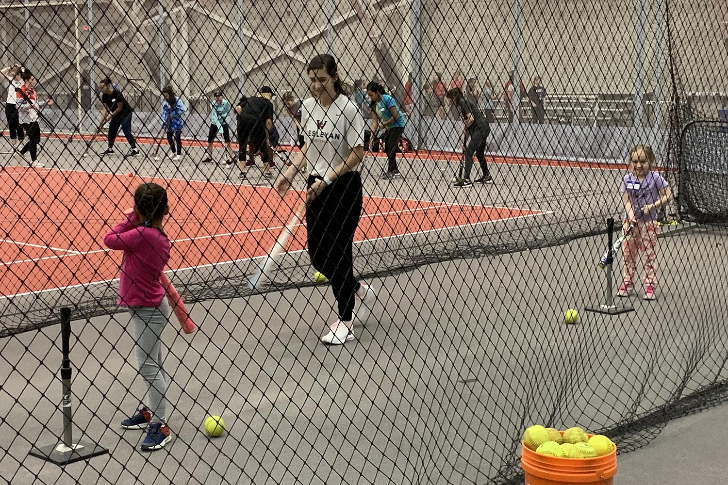 girls in sports camp