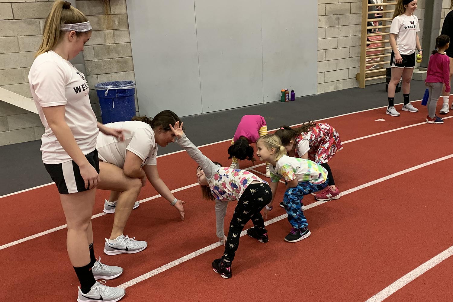 girls in sports camp