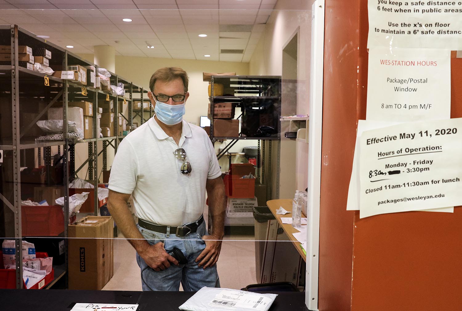 Wesleyan Station postal clerk Mark Melmer