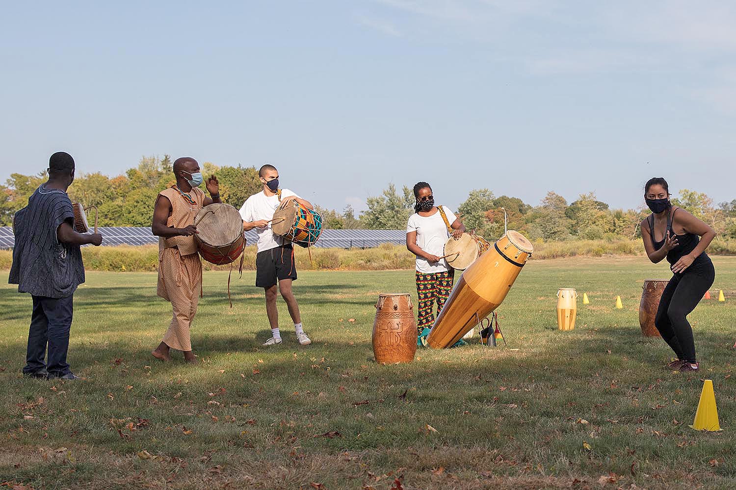 The socially distanced event featured live student performances and a welcome message from the ASA.