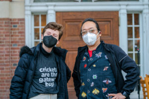 Organizer Megan Levan ‘22 and Chef Joseph Yoon. Photograph: Nick Sng/Communications