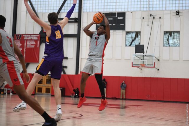 Shackylle Dezonie '23 rises up for a jumper in the early stages of the second half