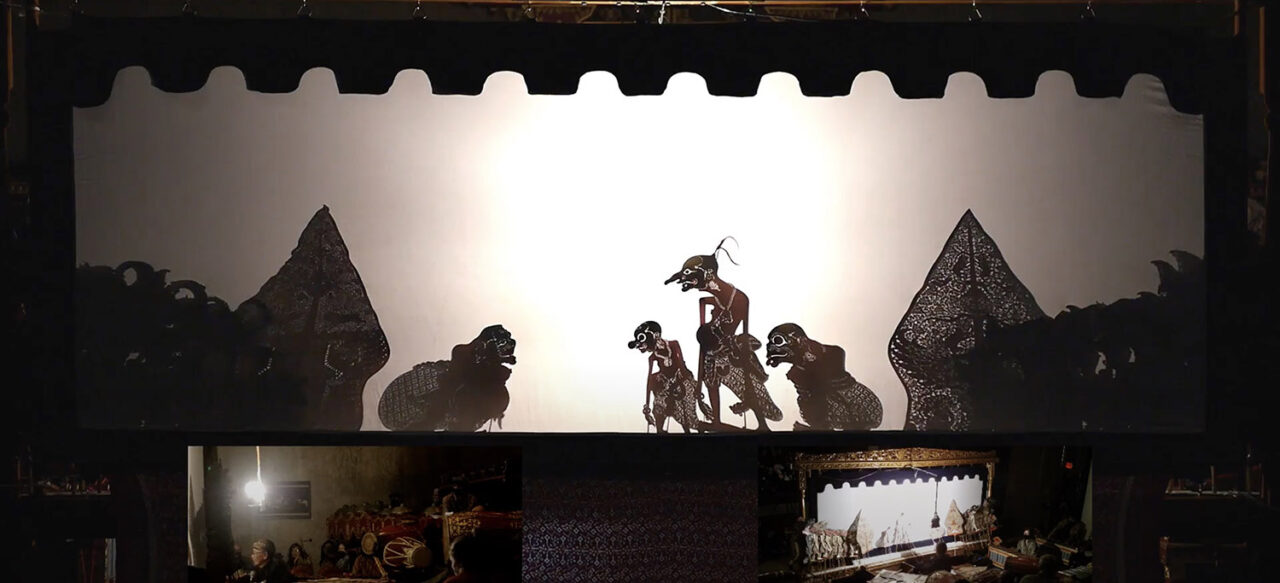 clown scene-wayang & gamelan stage